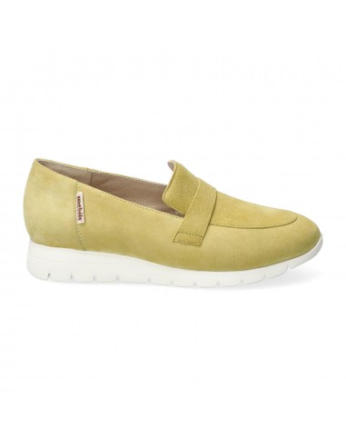 Mocassin confort femme Mephisto Dixie en cuir nubuck avec semelle amovible Soft-Air et absorbeur de chocs