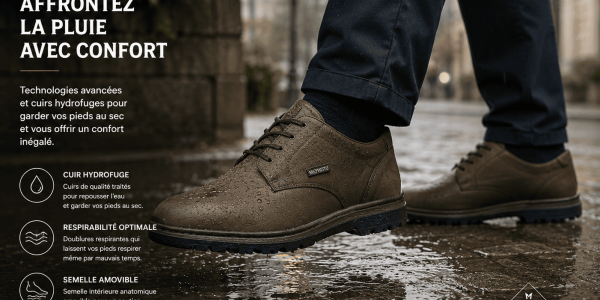 Chaussures imperméables homme : pieds au sec sans renoncer au style